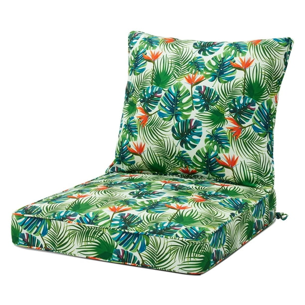 25/'/' Romhouse Garden Patio Deep Seat Cushion Set High Rebound Foam
